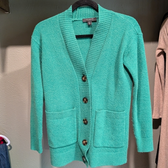 Green Knit Cardigan - Picture 1 of 2